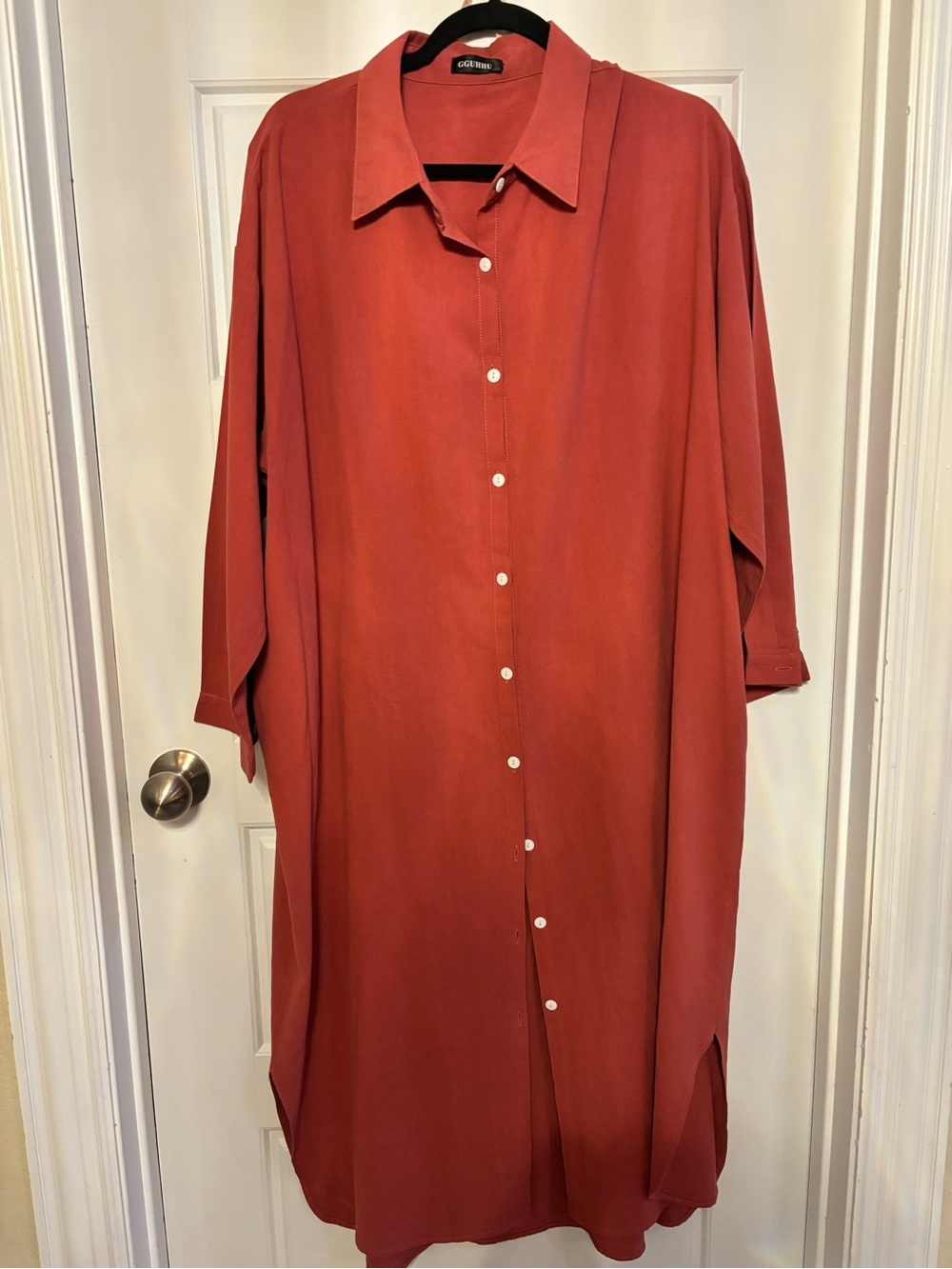 100% cotton Oversized Shirt Dress in XL-2X